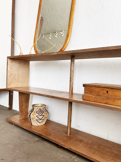 Large Handmade Modern Craft Wood Shelf