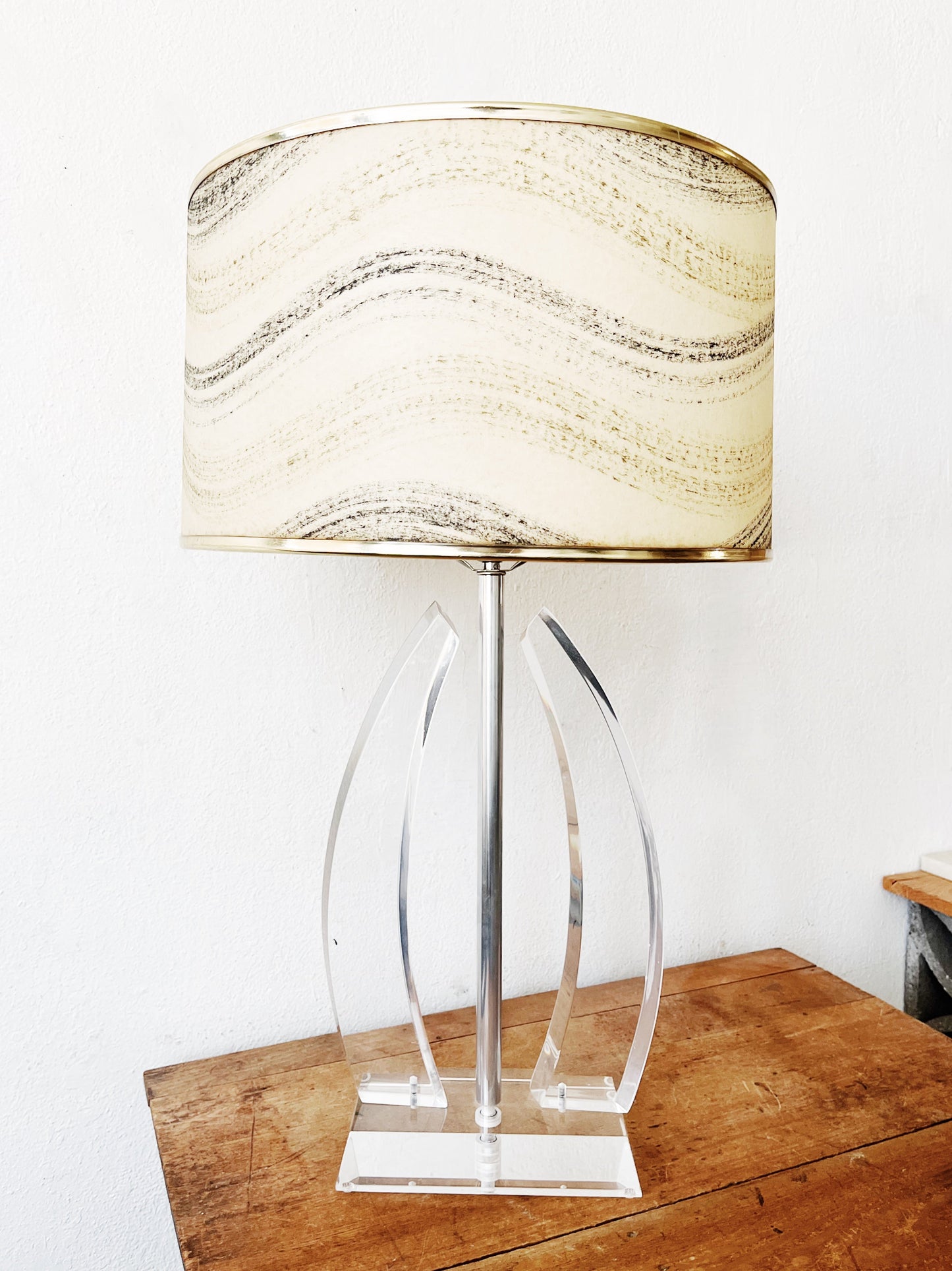 Vintage Lucite Lamp