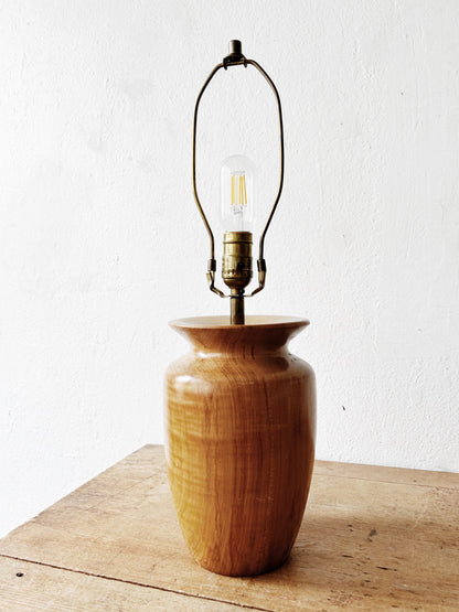 Vintage Handmade Burl Lamp