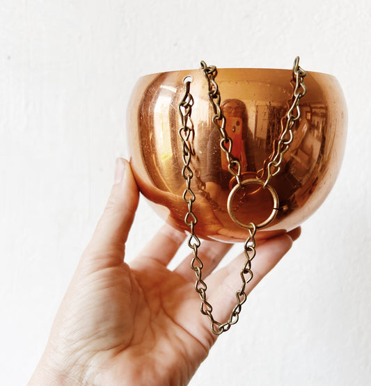 Mid Century Hanging Copper Pot