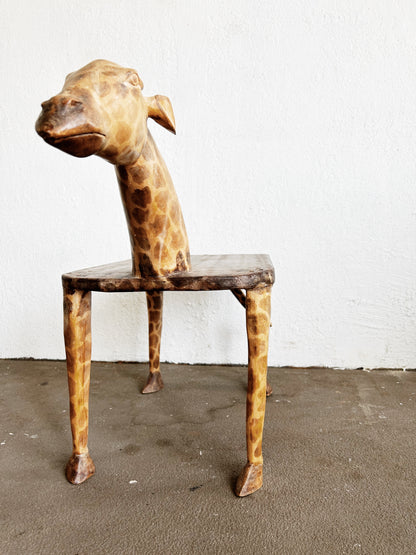 Vintage Wood Giraffe table/Bench