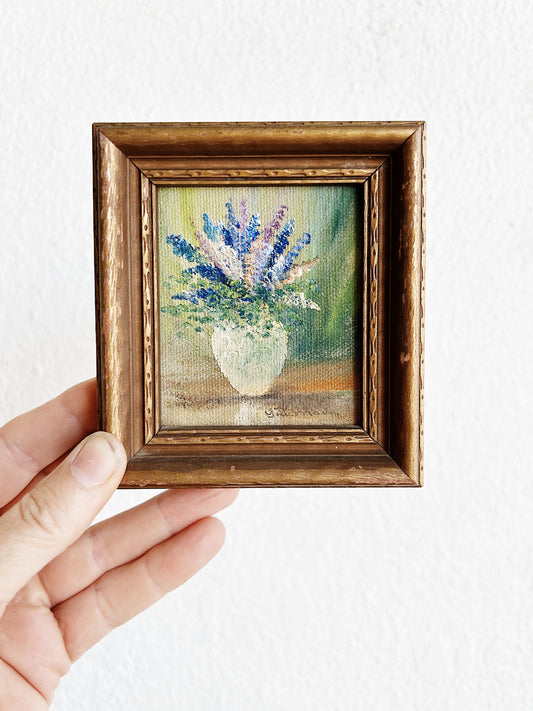 Vtg Miniature Painting