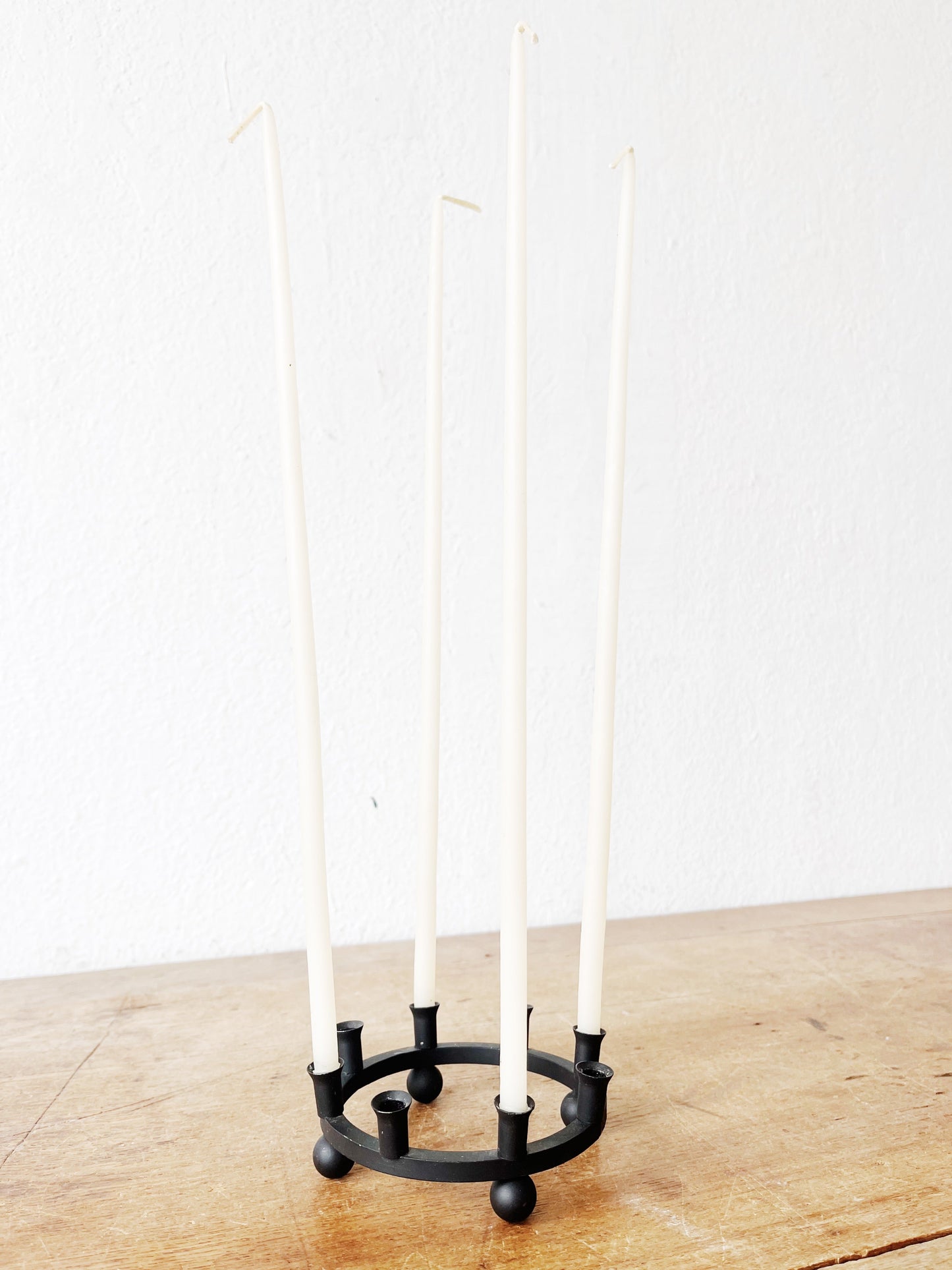 Mid Century Candleholder and Danish Tapers