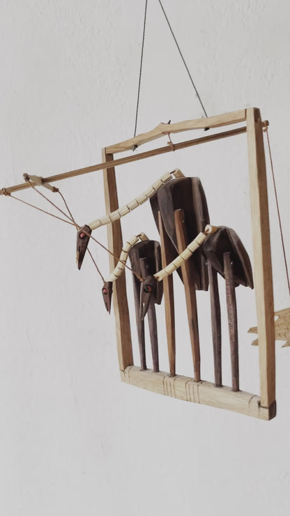 Vintage Wooden Mobile