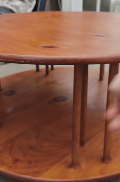 Handmade Vintage Spinning Coffee Table
