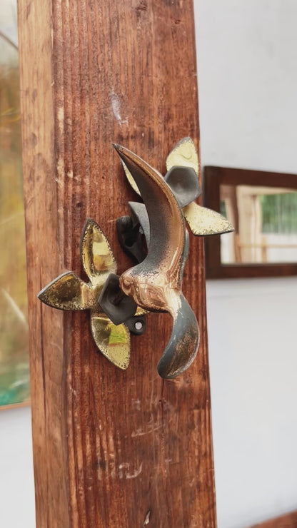 Wonderful Brass Hummingbird Door Knocker