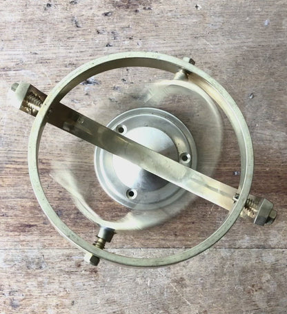 Vintage Brass Gyroscopic Sculpture