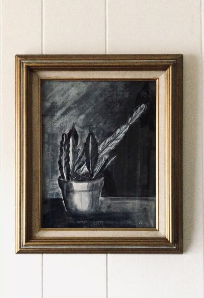 Vintage Oil On Board Landscape