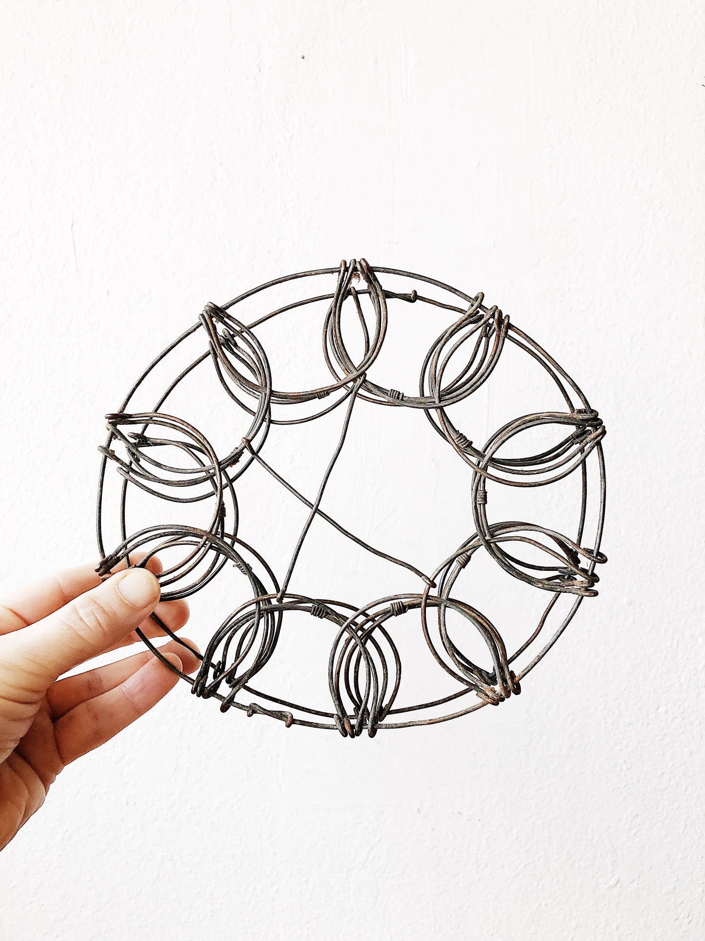 Antique Wire Egg Basket