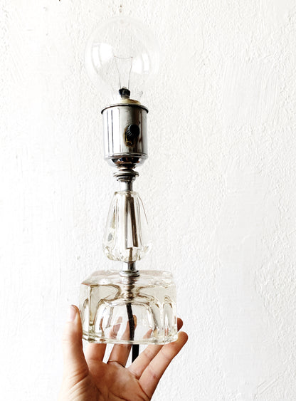 Vintage Cut Glass Lamp