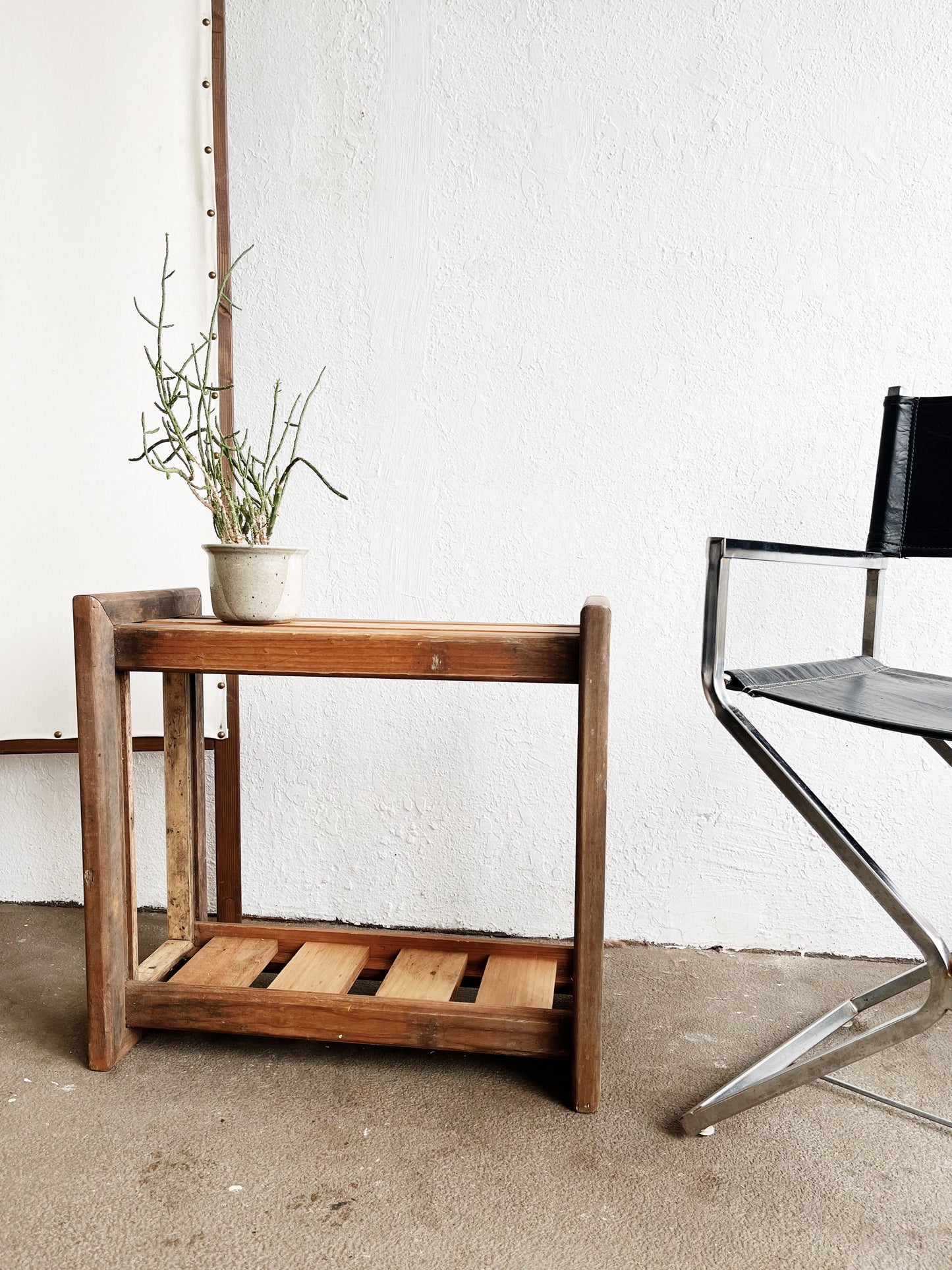 Vintage Slatted Shelf