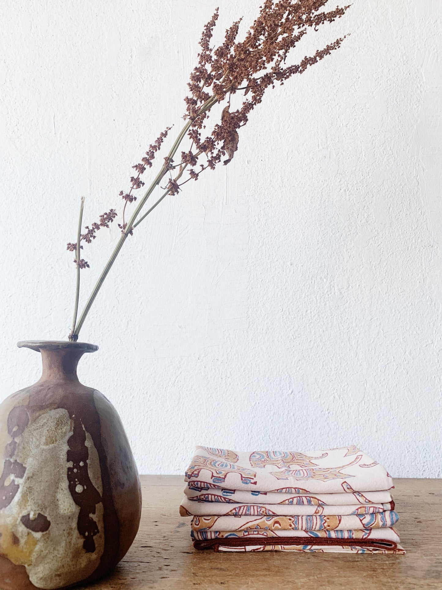 Block Print Cotton Napkin Set of Six