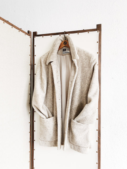 Vintage Plush Fleece Blazer