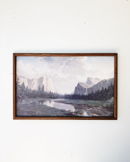 Large Vintage Yosemite Litho