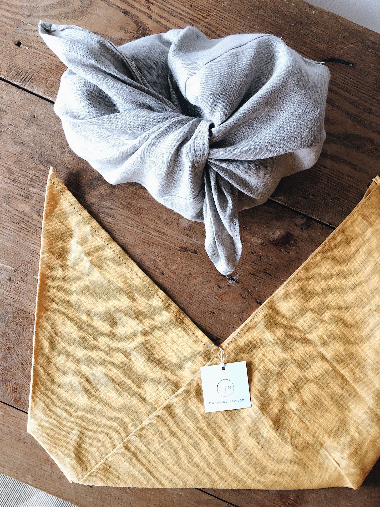Handmade Linen Bento Bag