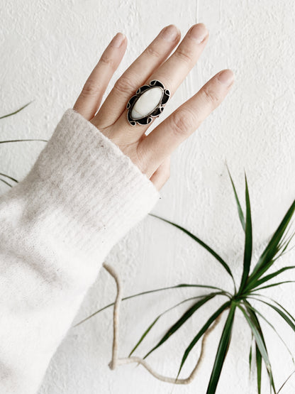 Vintage Sterling Silver Moonstone Ring