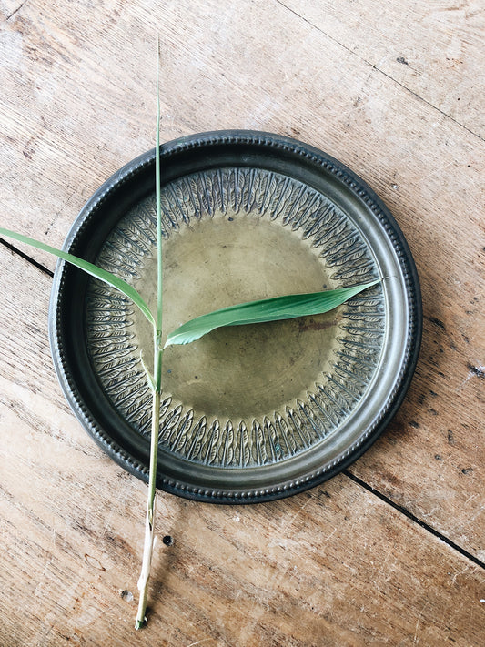 Small Vintage Brass Tray