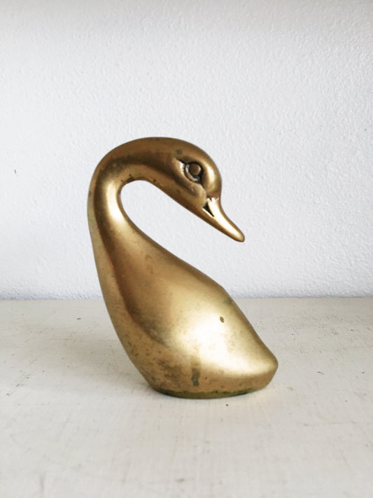 Vintage Brass Duck