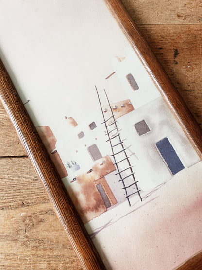 Vintage Pueblo Art Lithograph