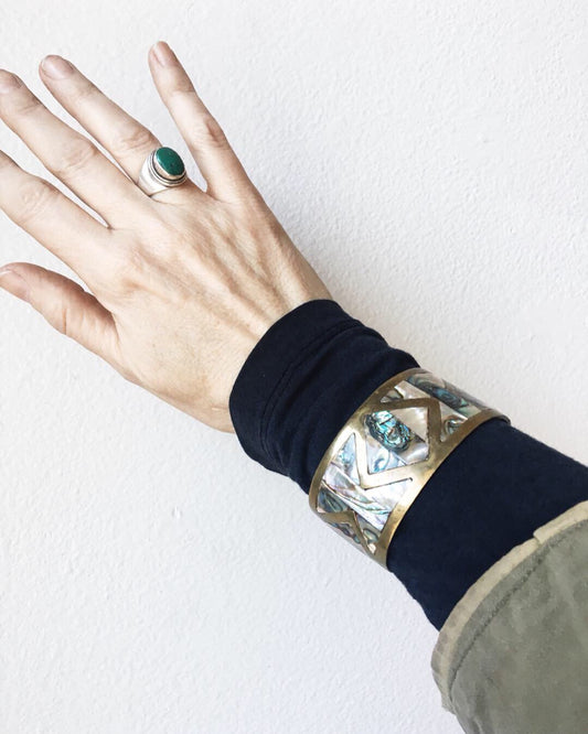Vintage Abalone Cuff