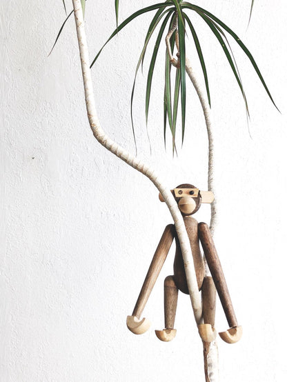 Mid Century Wood Monkey
