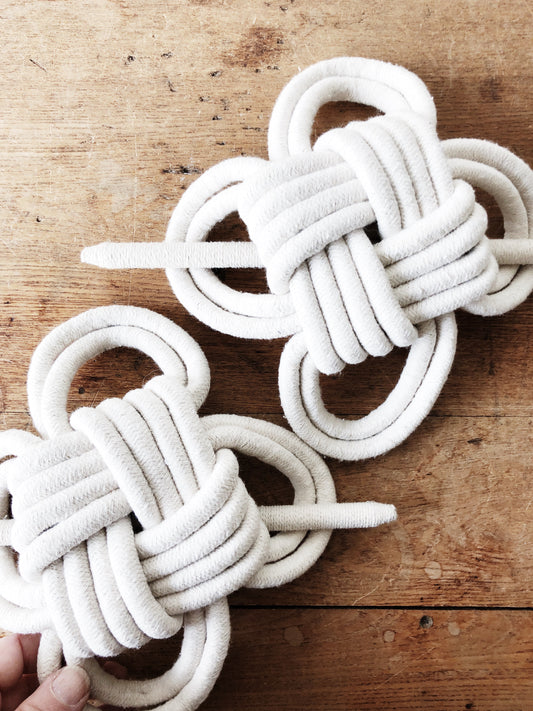 Cotton Macrame Tie Backs