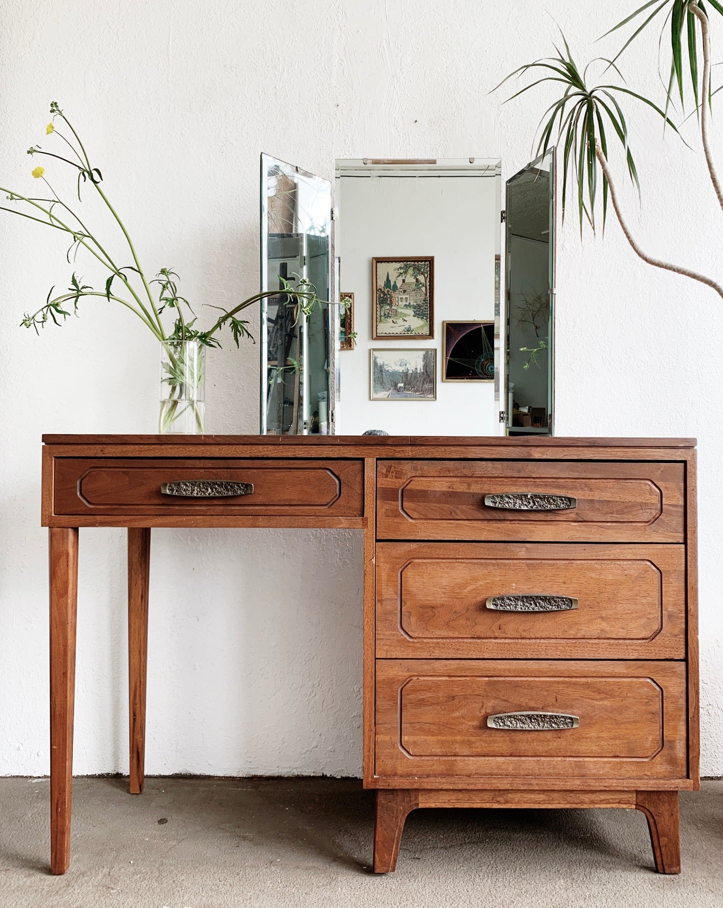 Mid Century Wood Desk