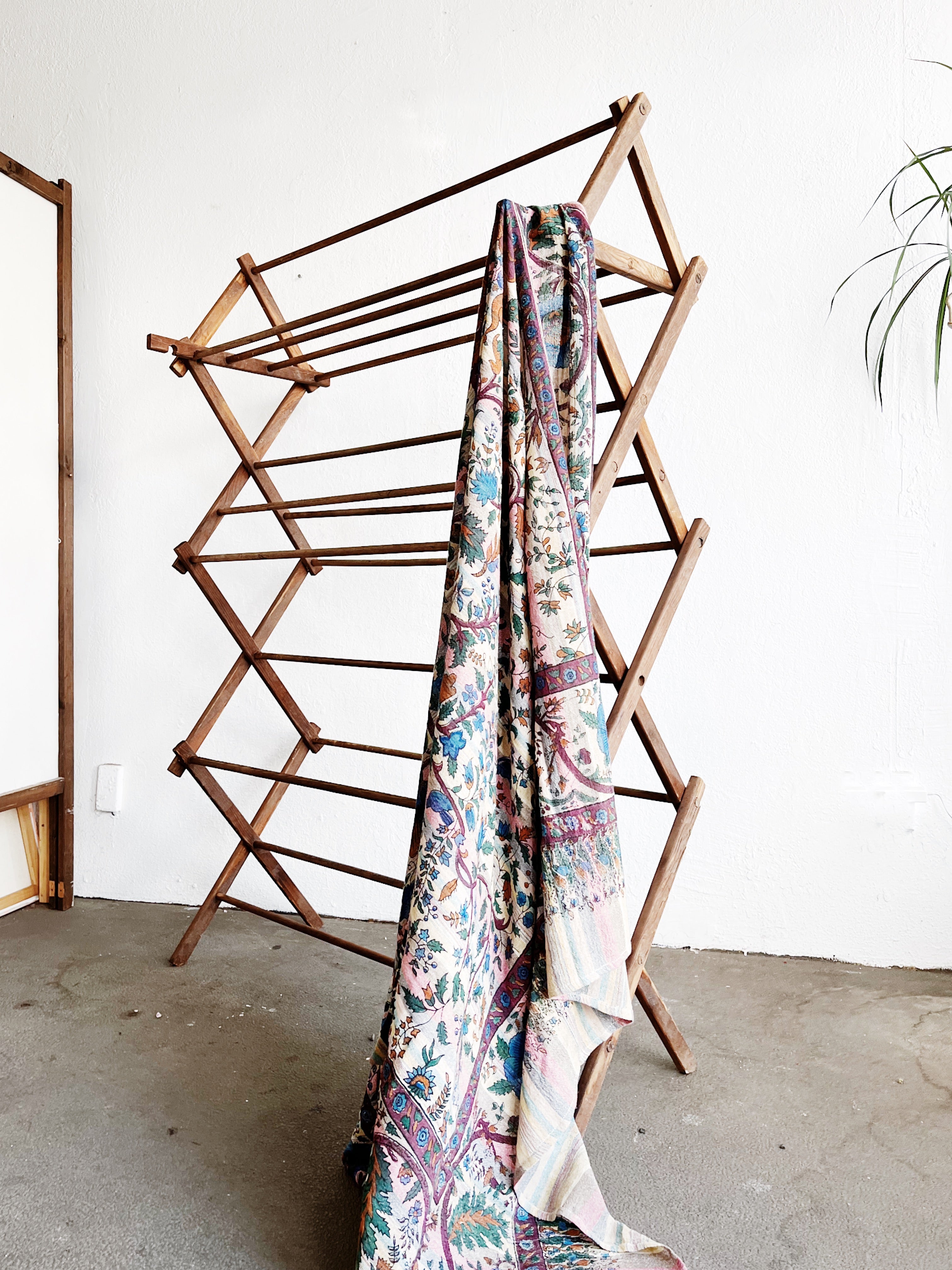 Large Antique Collapsible Drying Rack - Thumbnail 4