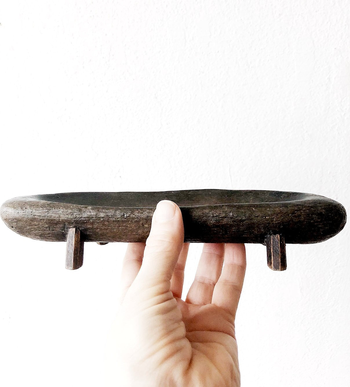 Ceremonial Wood Footed Dish