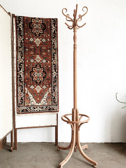 Vintage Heriz Thick Pile Wool Runner Iran