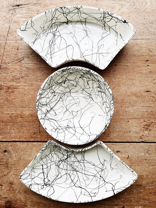 Three Piece Mid Century Server