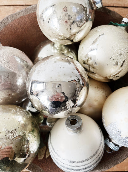 Antique Glass Ornament Set