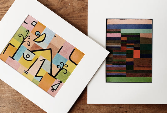 Vintage Matted Paul Klee Art Print
