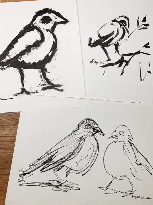 Vintage Amanda Snyder Bird Print