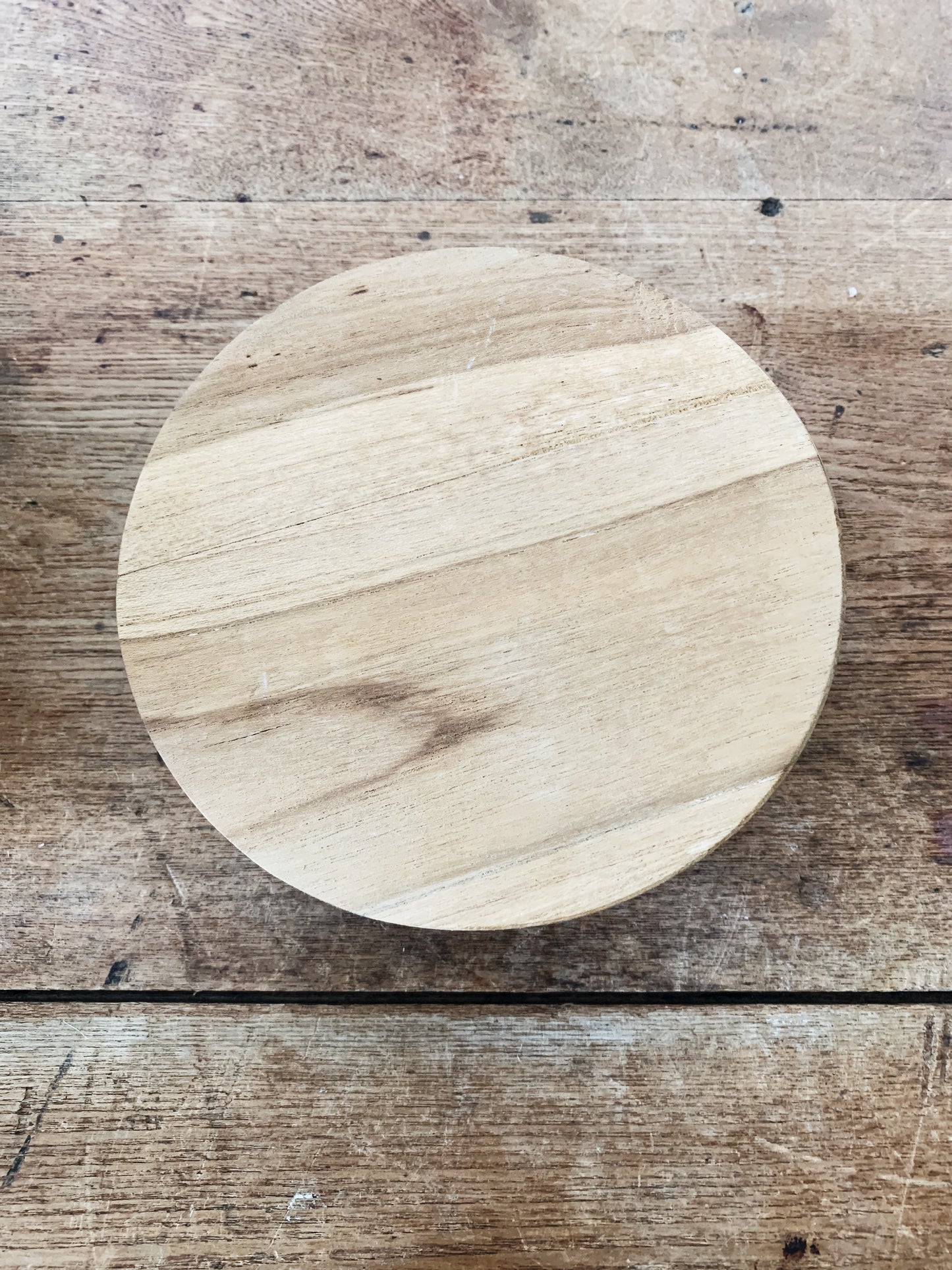 Natural Wood Pedestal Stand