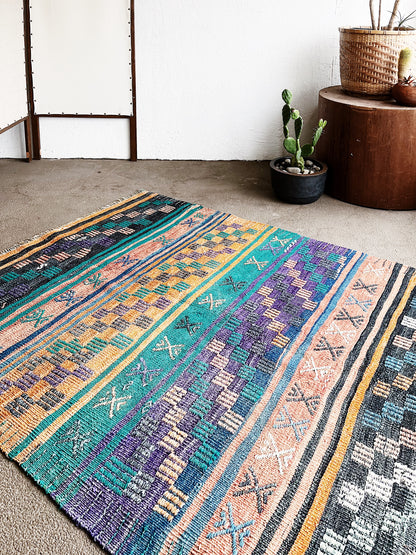 Vintage Turkish Cicim Kilim Rug