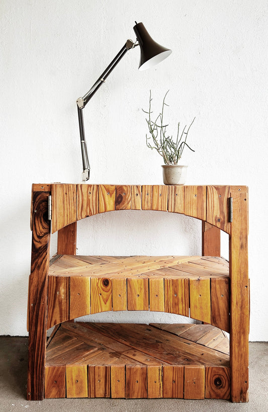 Vintage Hand Crafted Wood Console/Bar