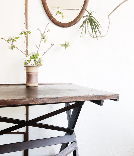 Vintage Handmade Drafting Desk
