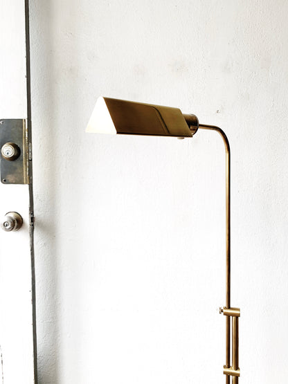Vintage Brass Floor Lamp with Dimmer
