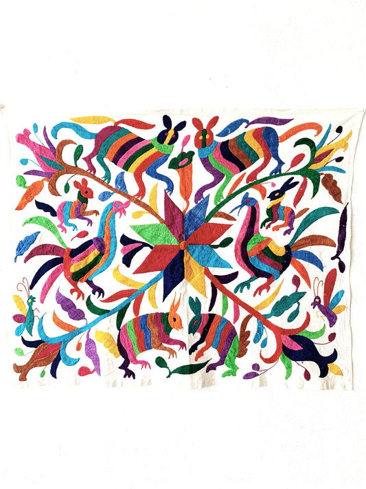 Vintage Hand Embroidered Textile