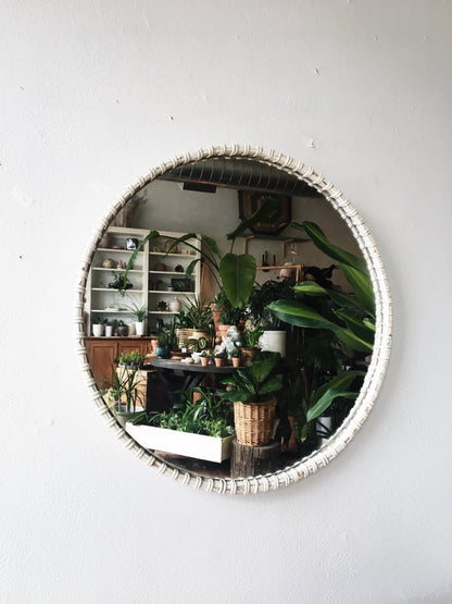 Round Basket Mirror