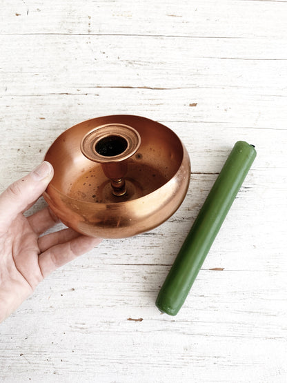 Vintage Copper Candle Holder