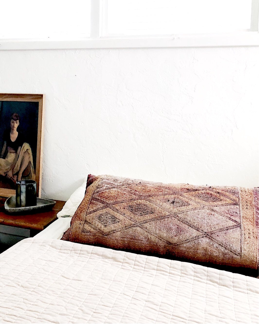 Oversized Reversible Wool Kilim Cushion