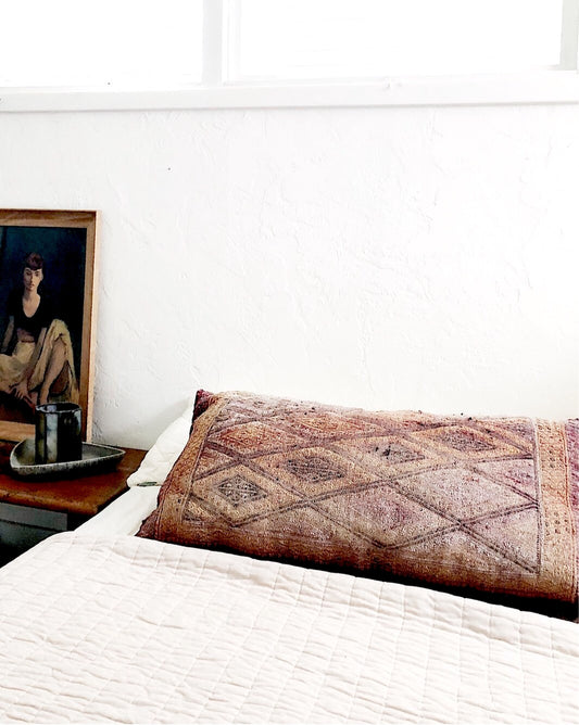 Oversized Reversible Wool Kilim Cushion