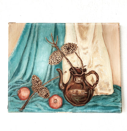 Antique Oil Still Life Painting