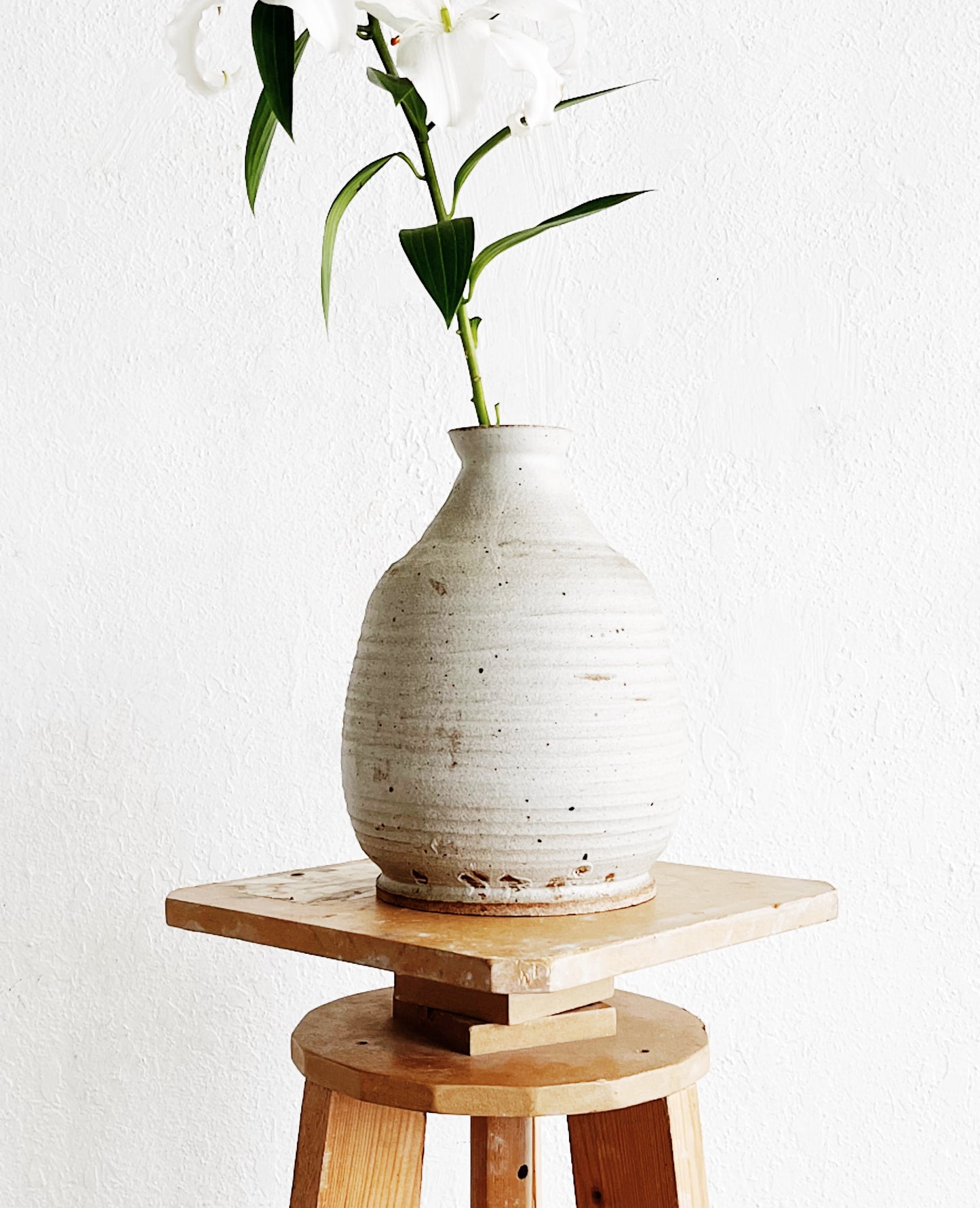 Large Vintage Matte Pottery Vase