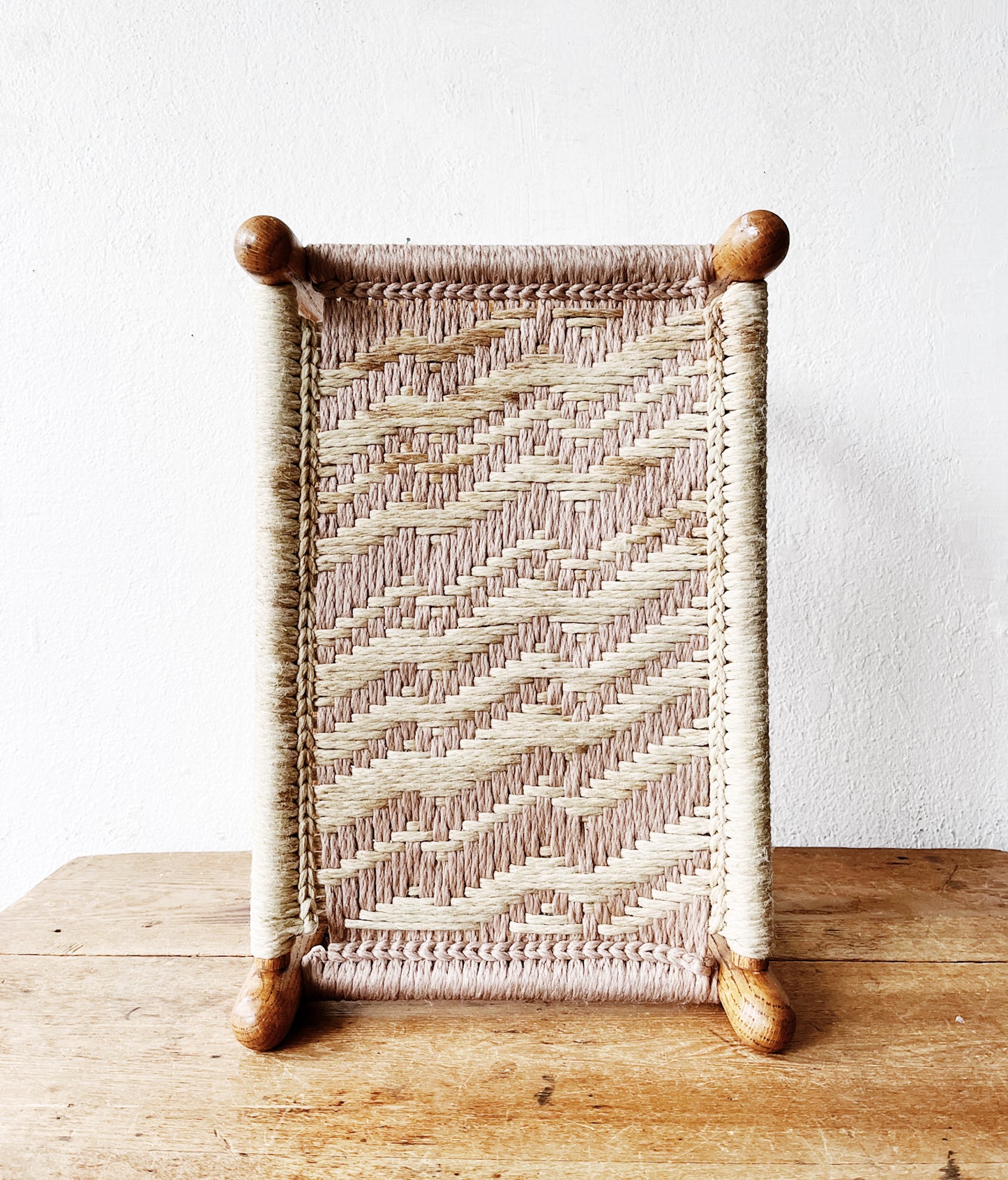 Vintage Woven Stool
