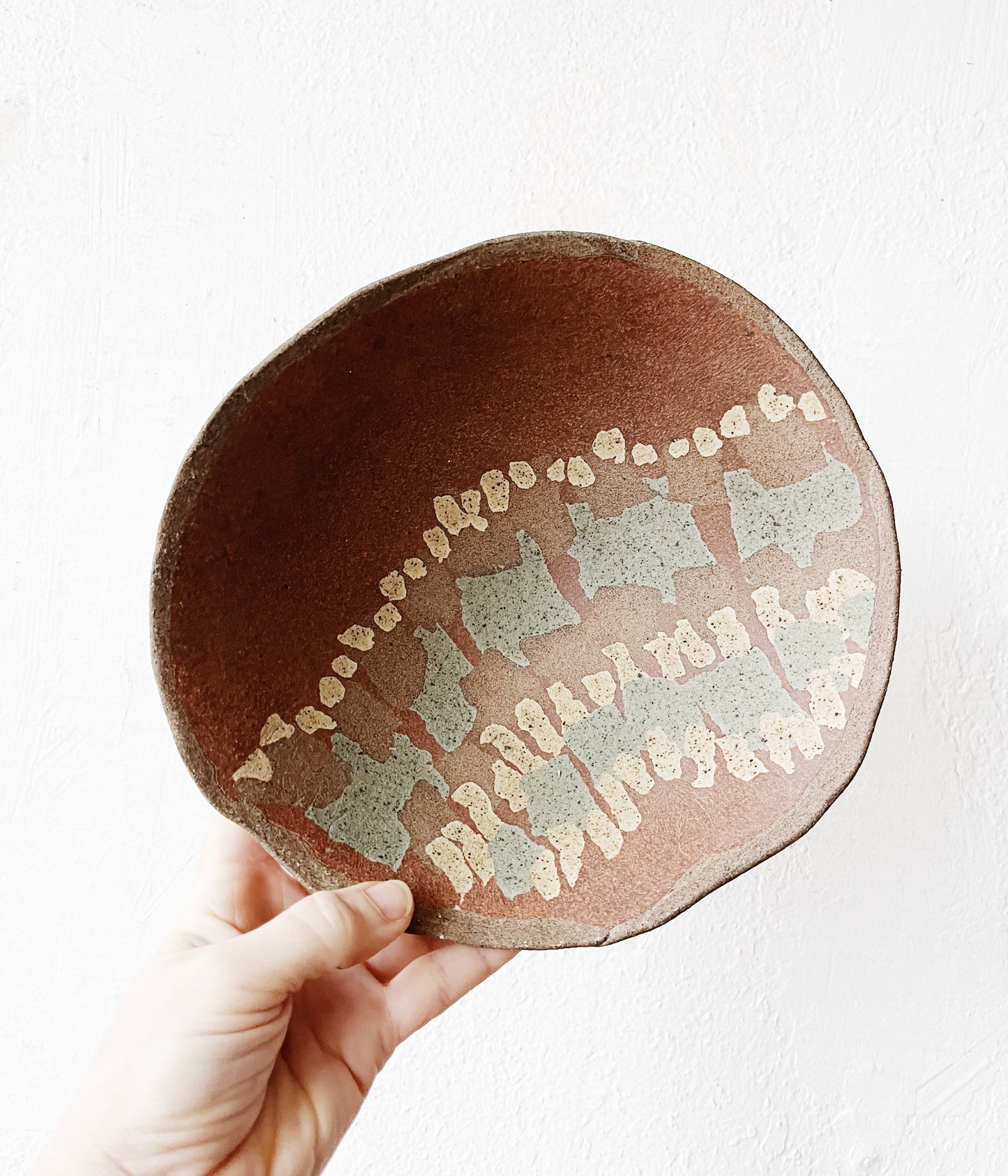 M Simon Vintage Ceramic Bowl with Stand