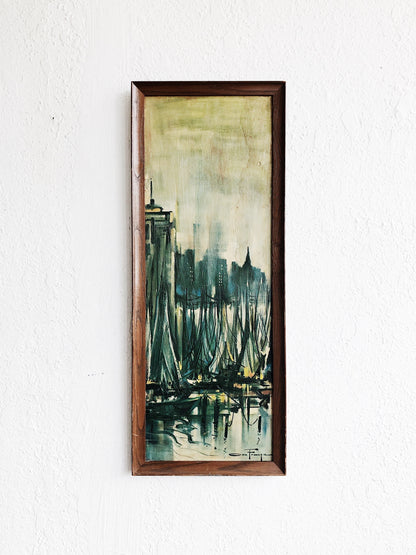 Mid Century Ozz Franca Brutalist Painting