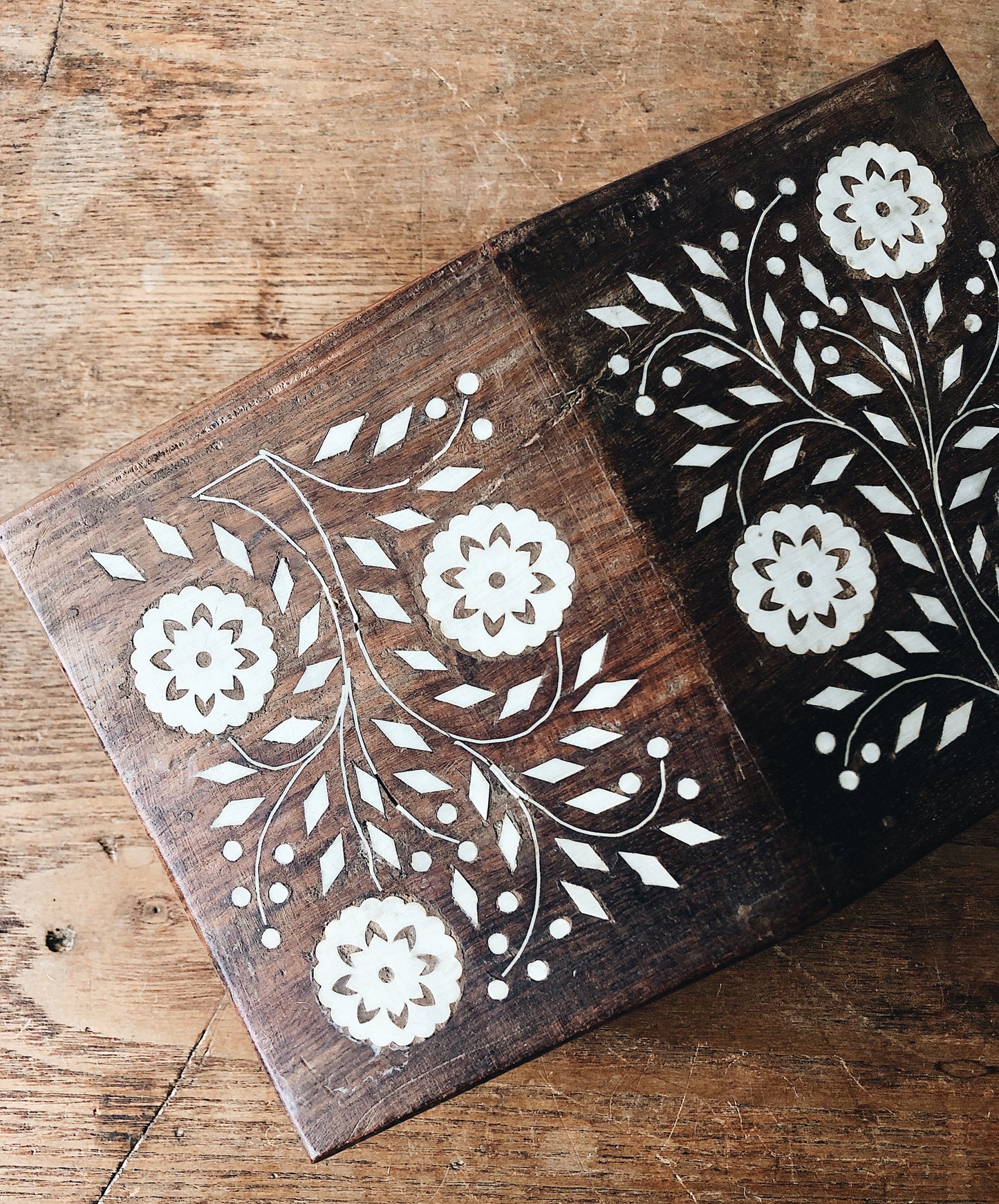 Vintage Jewelry Box with Inlay